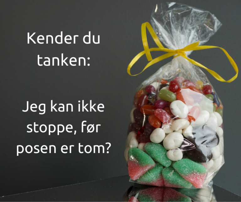 Jeg kan ikke stoppe, før posen er tom